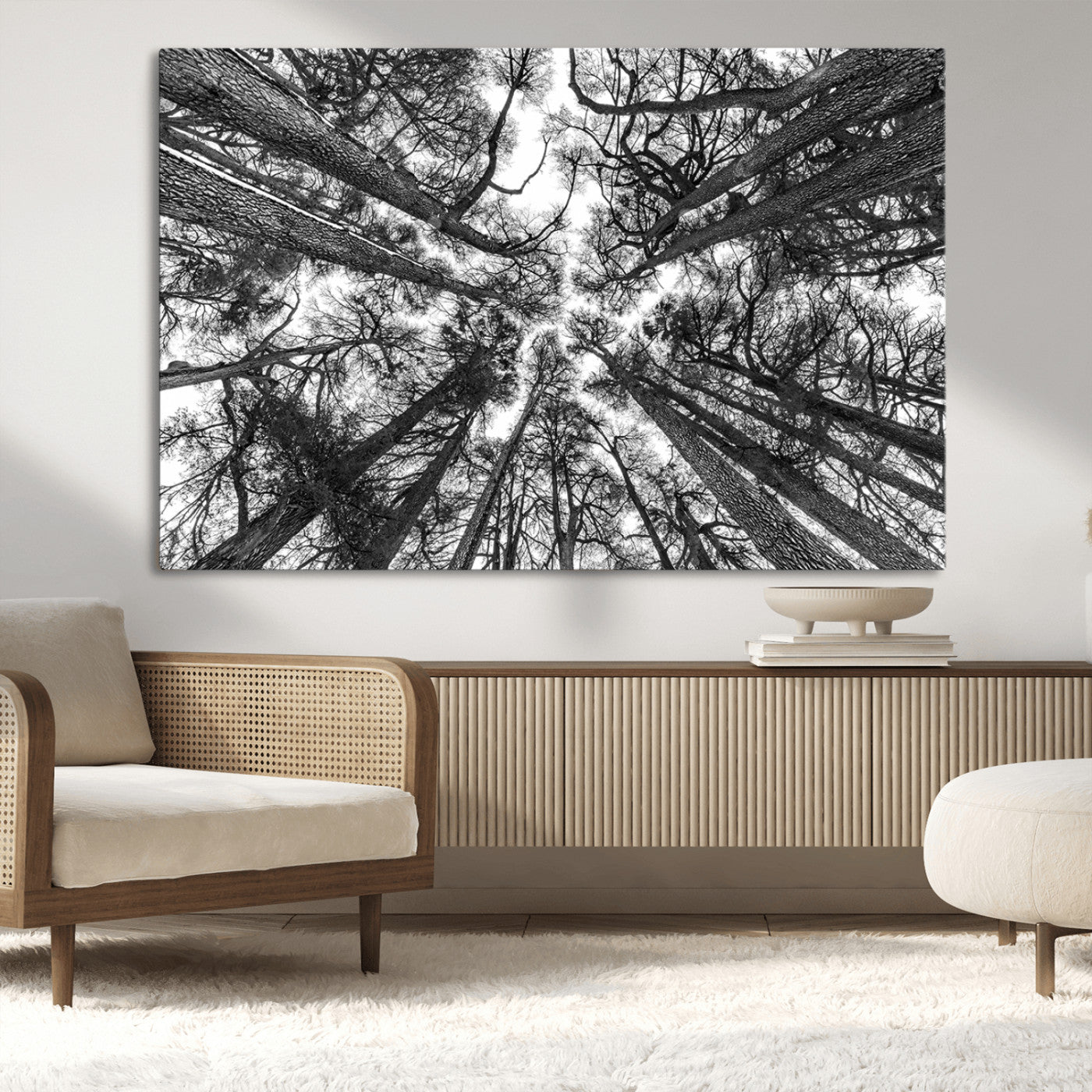 -Trees Contemporary Art Canvas Print