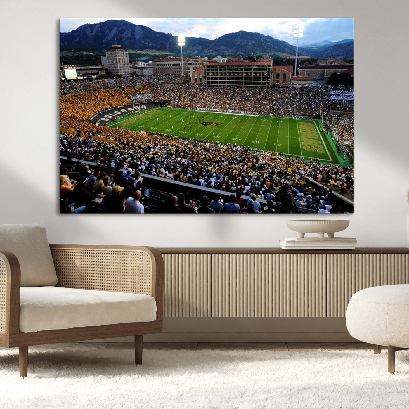 -Colorado Buffaloes Canvas Print - Boulder Folsom Field Stadium Wall Art Canvas Print, Football Print