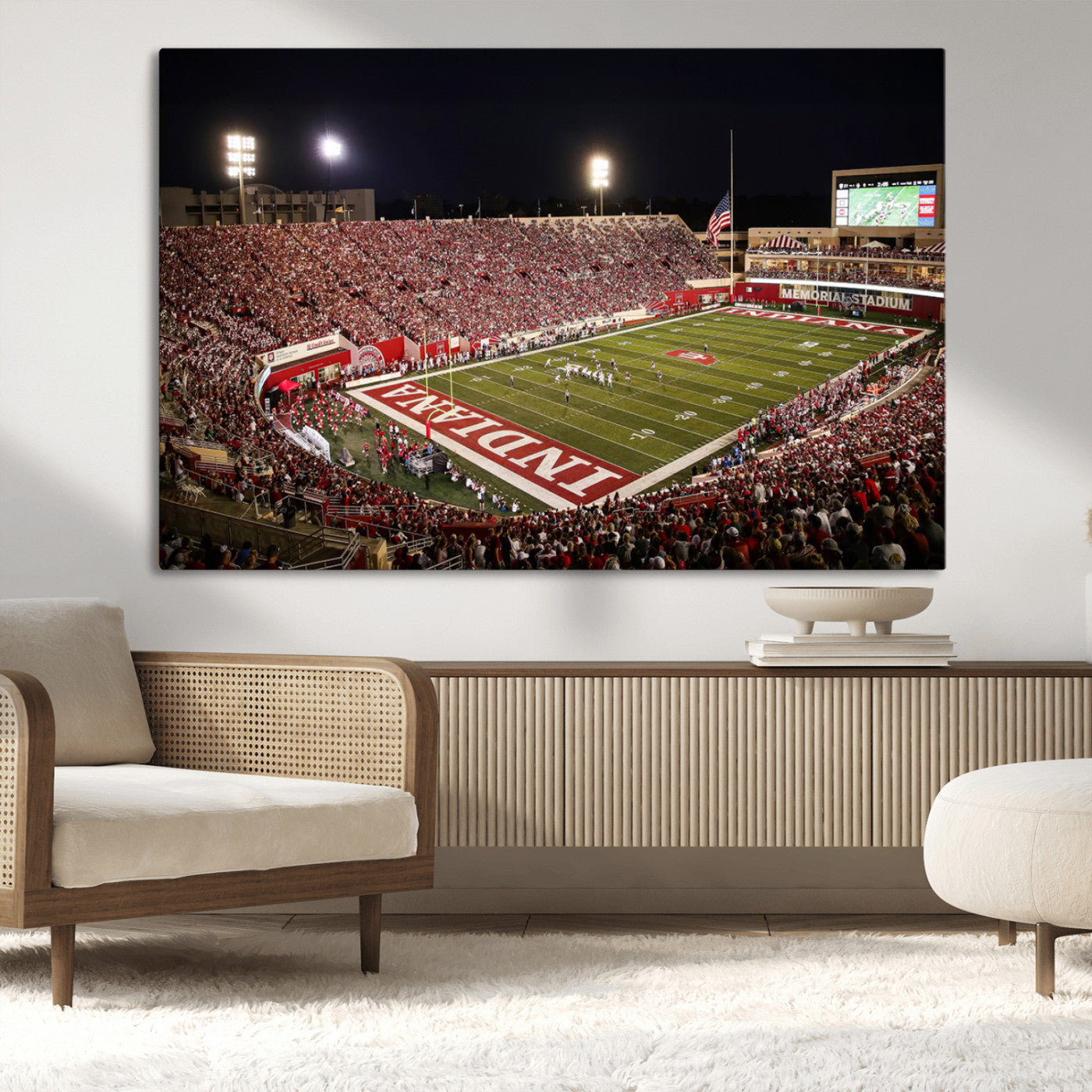 82748-MGV-CV-36X24-Indiana University Hoosiers Football Team Print Canvas