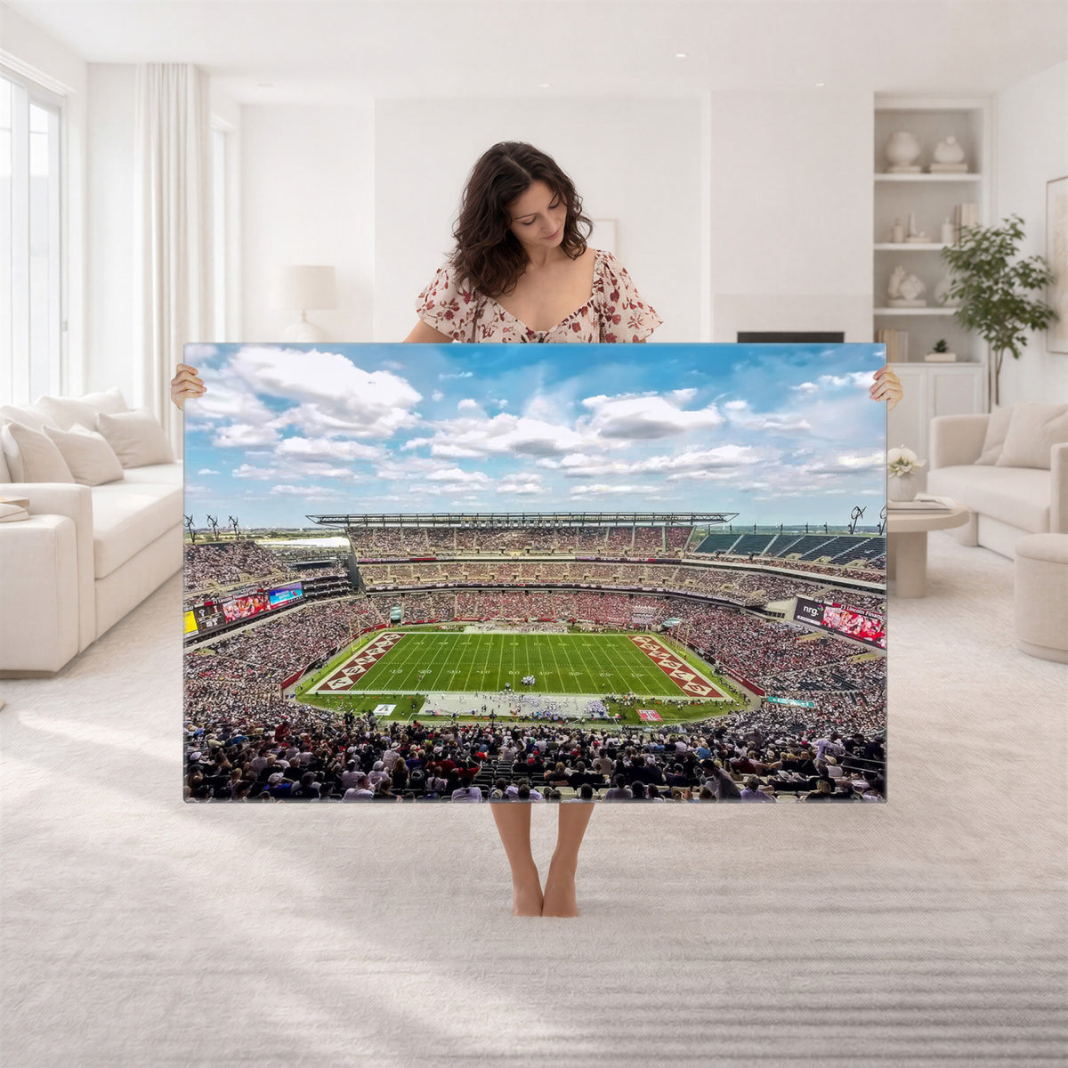 29243-PAN-FL-20X10 - The Temple University Owls Athletics Team Print - Philadelphia Lincoln Financial Field Stadium Wall