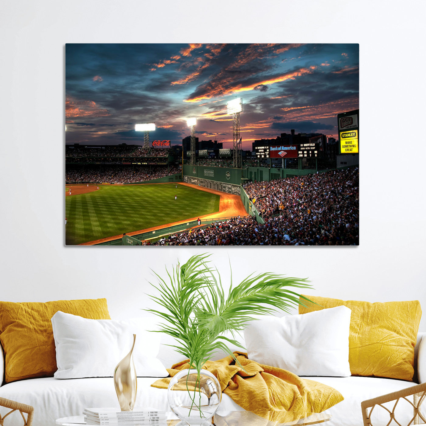 -Fenway Park Wall Art Canvas Print | Large Baseball Stadium Canvas Print for Boston Red Sox Fans |