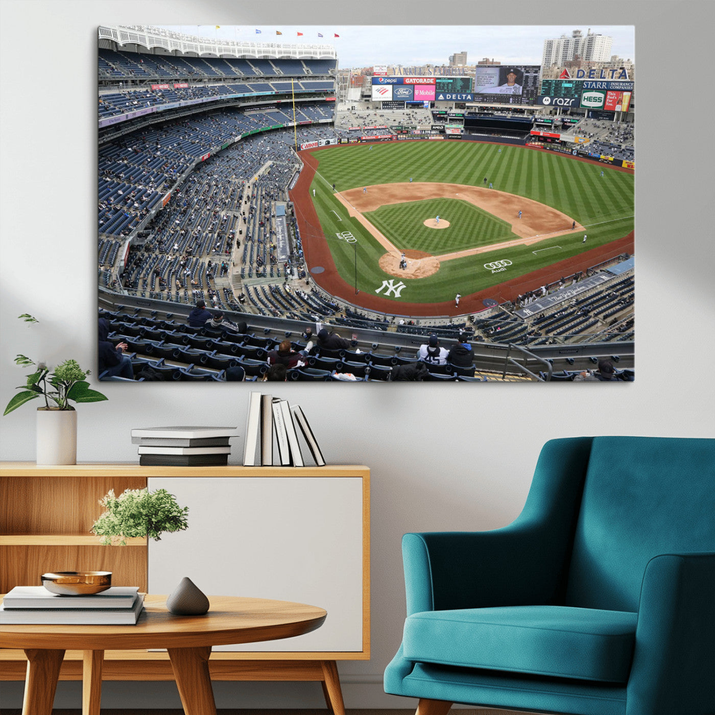 -New York Yankees Baseball Team Print - Yankee Stadium Wall Art Canvas Print