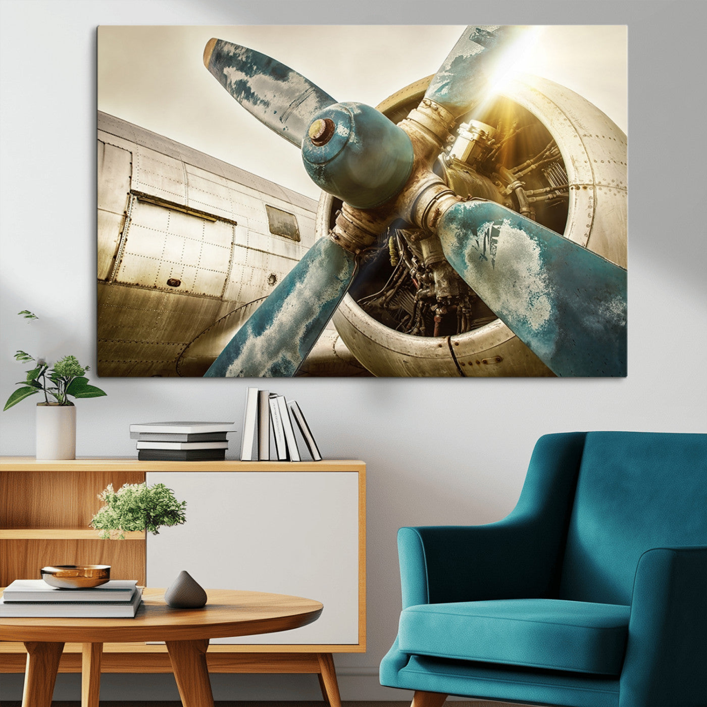 14106-MGV-CV-36X24-Vintage Airplane Canvas Print