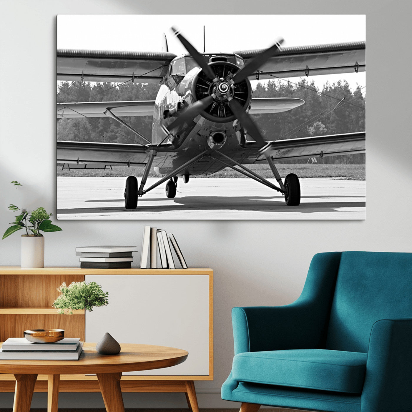 74816-MGV-CV-36X24-Wall Art Old War Plane Canvas Print