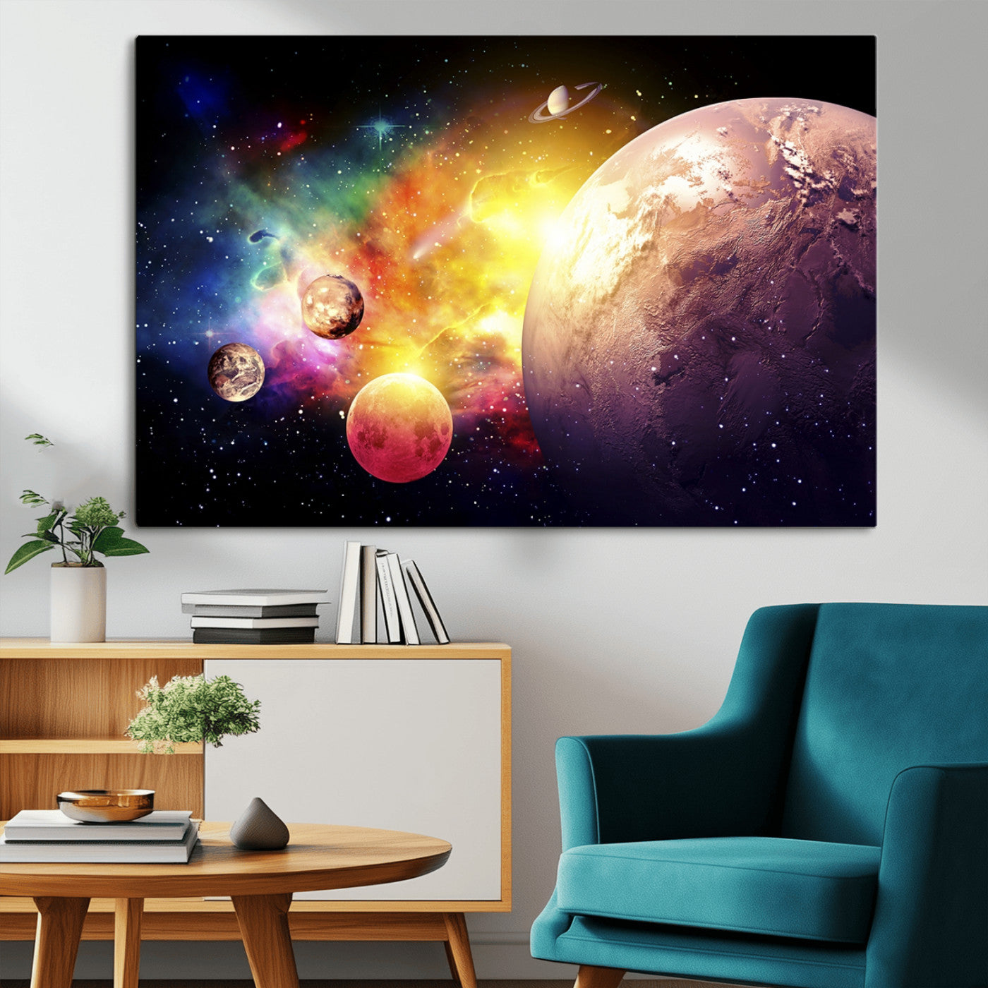 51843-MGV-CV-36X24-Space and Galaxy Canvas Print