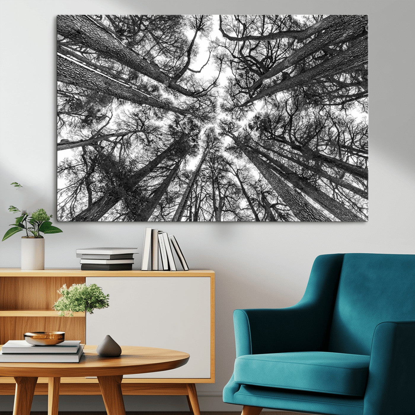 -Trees Contemporary Art Canvas Print