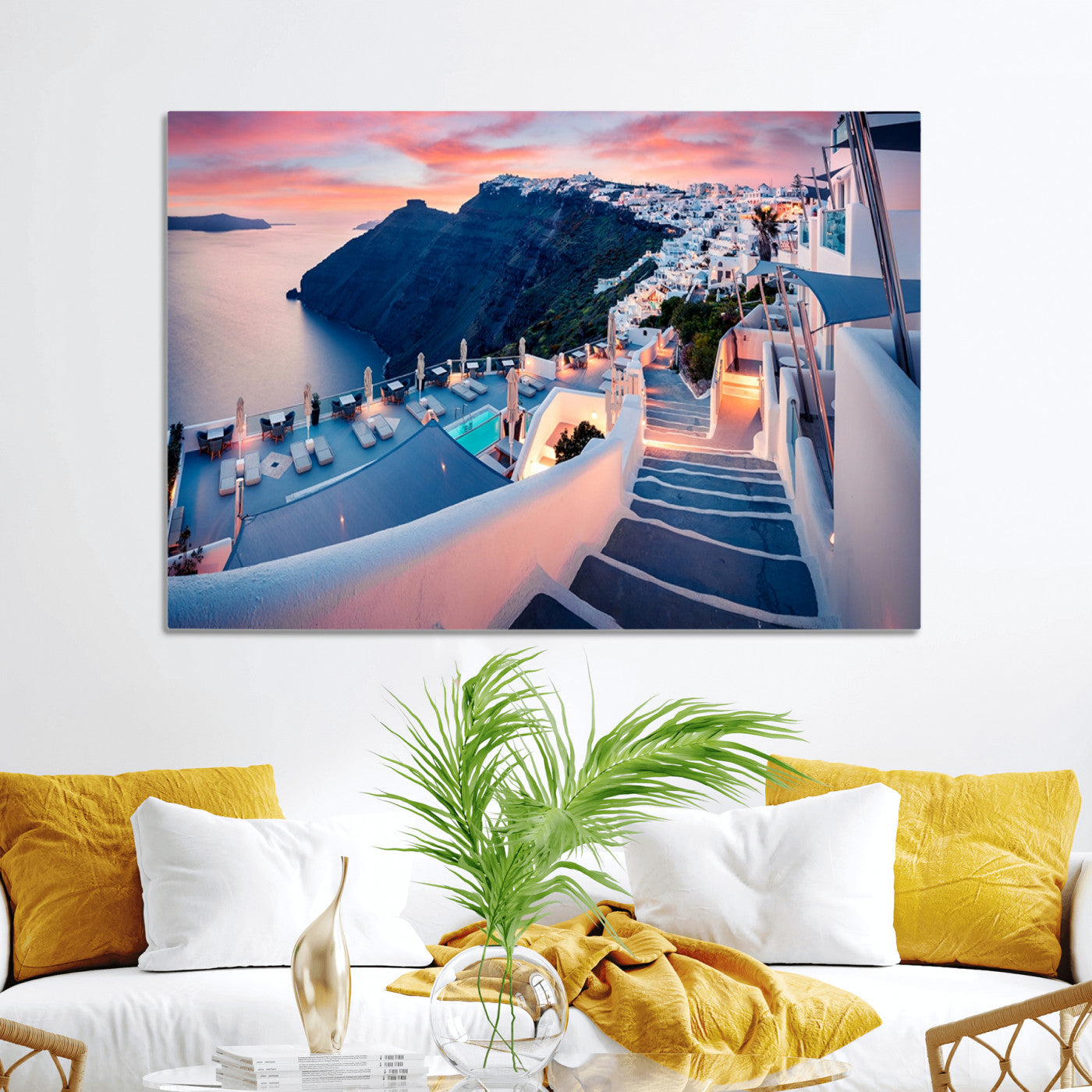 -Greece Santorini Wall Art Landscape Canvas Print
