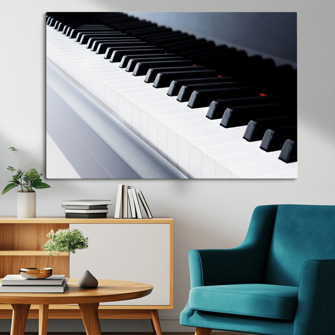 -Piano Artwork Canvas Wall Art Print