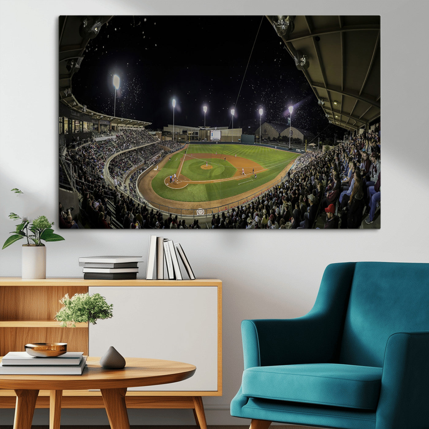 -Olsen Field at Blue Bell Park - Texas A&M Aggies Baseball Stadium Wall Art Canvas Print