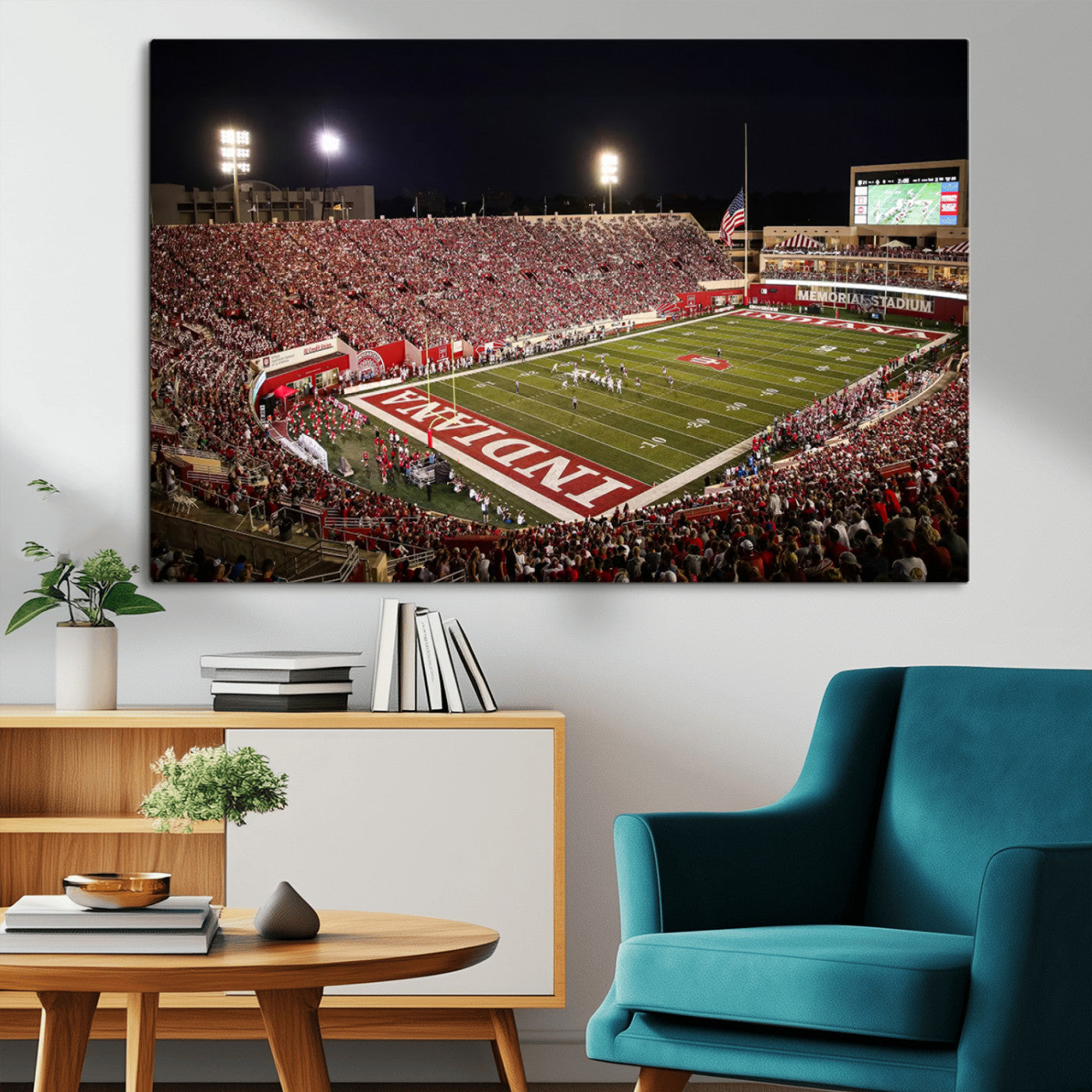 82748-MGV-CV-36X24-Indiana University Hoosiers Football Team Print Canvas