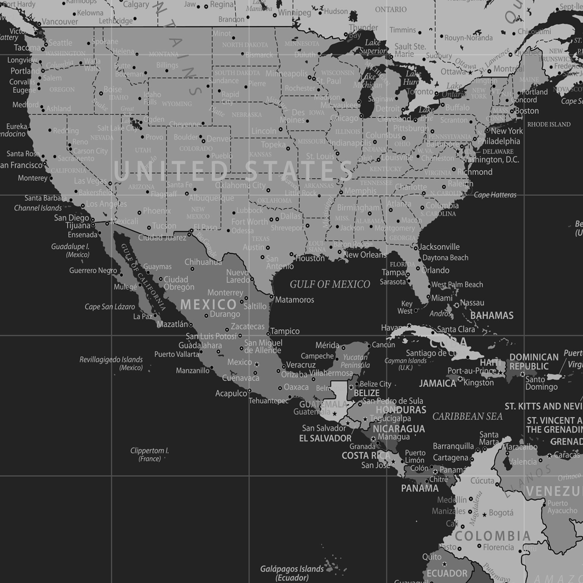 32031089-MGV-CV-36X24-Personalized World Map Canvas – Custom Framed Push Pin Travel Map Wall Art, Vintage Style Gift for Couples and Travelers