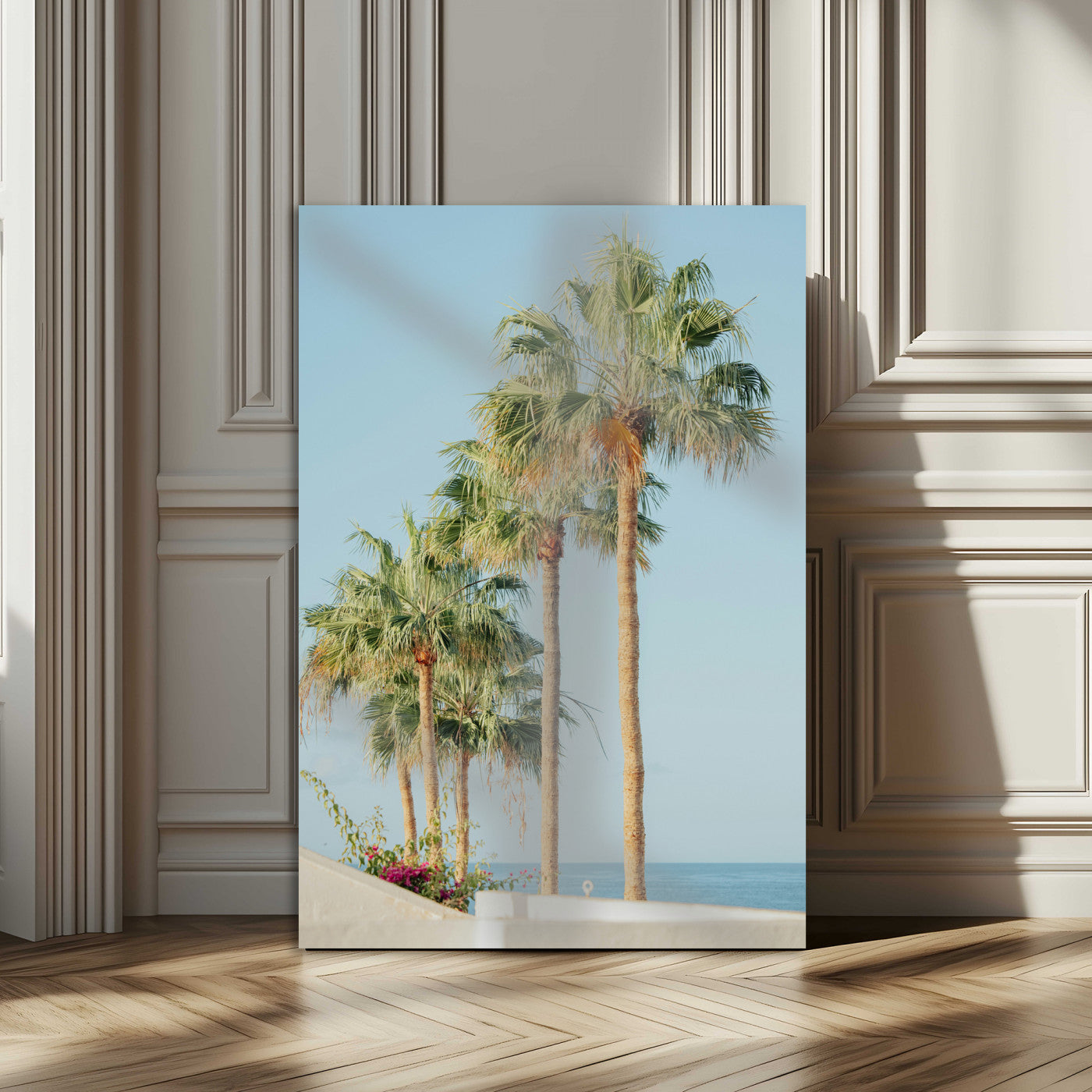 46777020-MGV-CV-24X36-Tropical Ocean Canvas Print – Framed Beach Coastal Nautical Wall Art Seascape Landscape Artwork for Home, Office