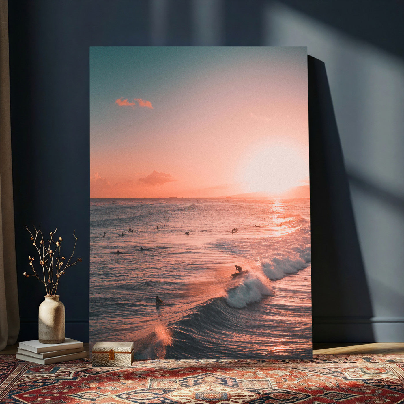 29099392-MGV-CV-24X36 - Sunset Ocean Wall Art Canvas Print