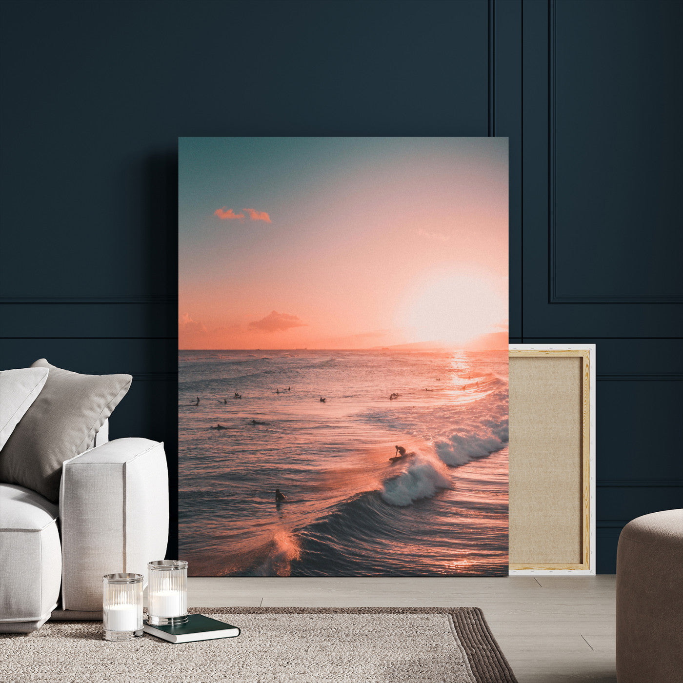 29099392-MGV-CV-24X36 - Sunset Ocean Wall Art Canvas Print