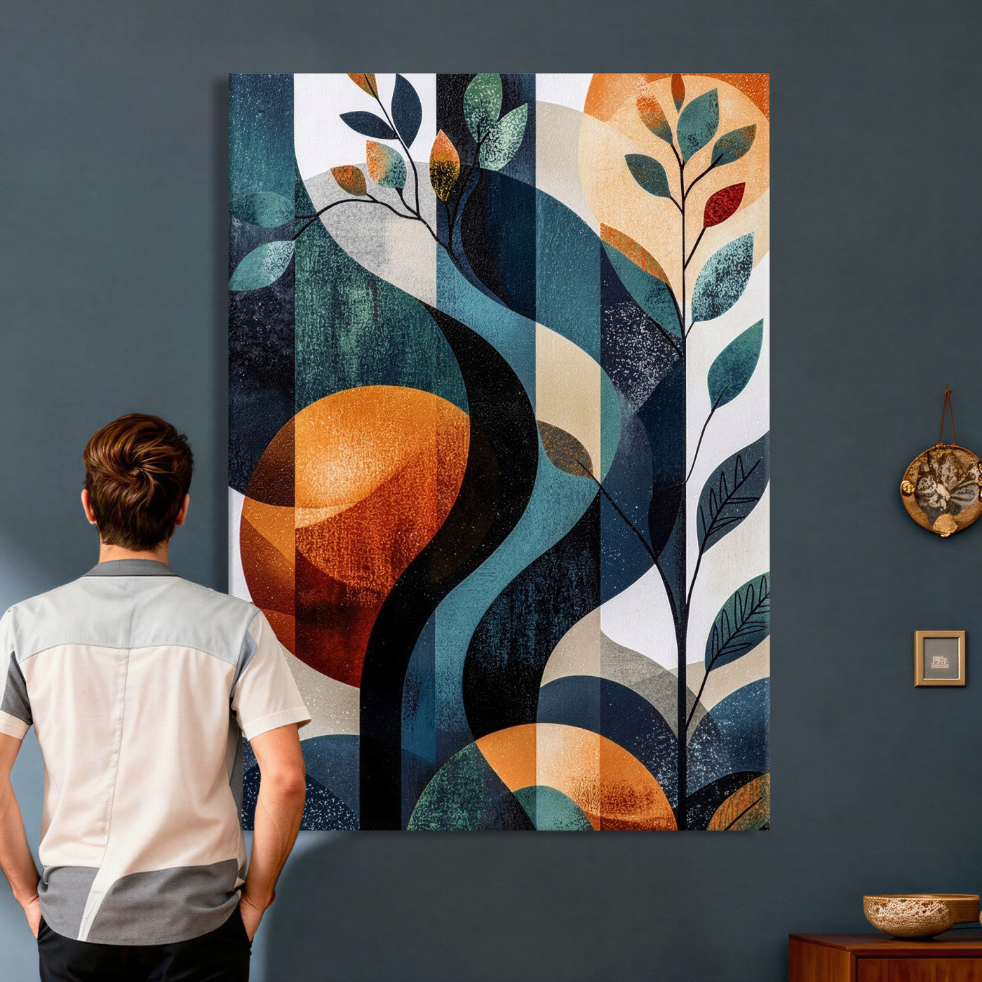 92534005-MGV-CV-24X36 - Abstract Flower Wall Art Canvas Print