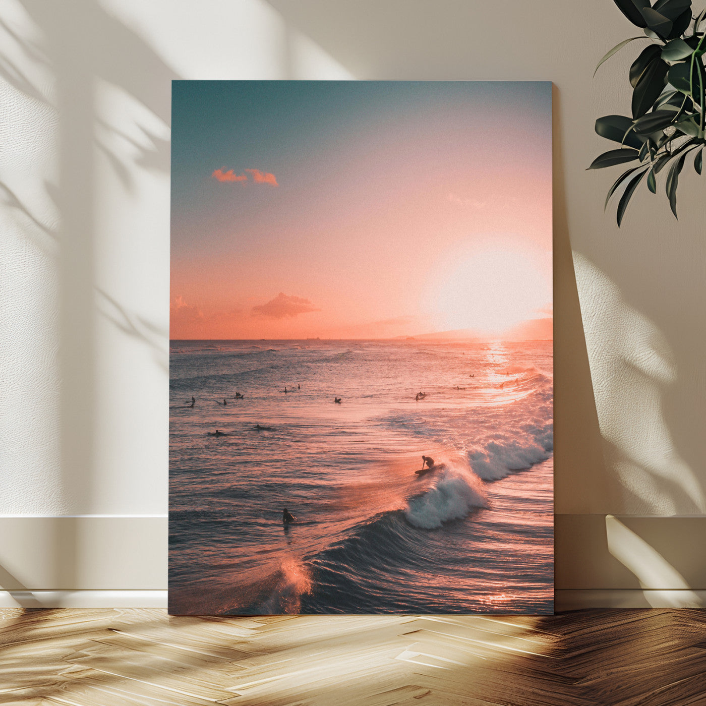 29099392-MGV-CV-24X36 - Sunset Ocean Wall Art Canvas Print