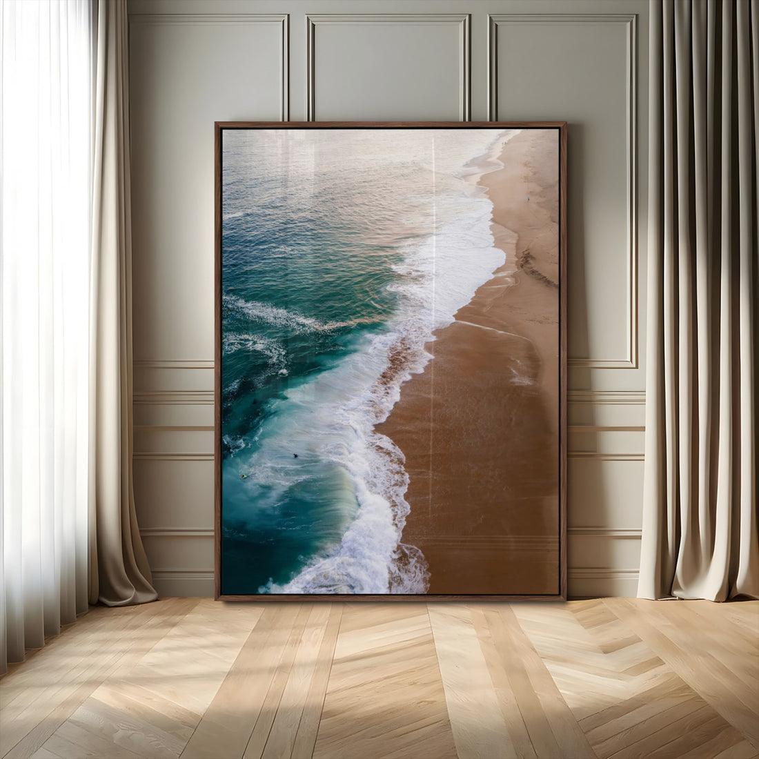 Serene Ocean Waves Wall Art Beach Wall Decor