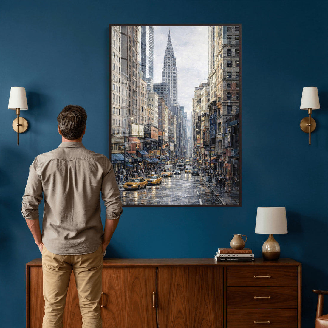 Chrysler Building New York Wall Art Canvas Print