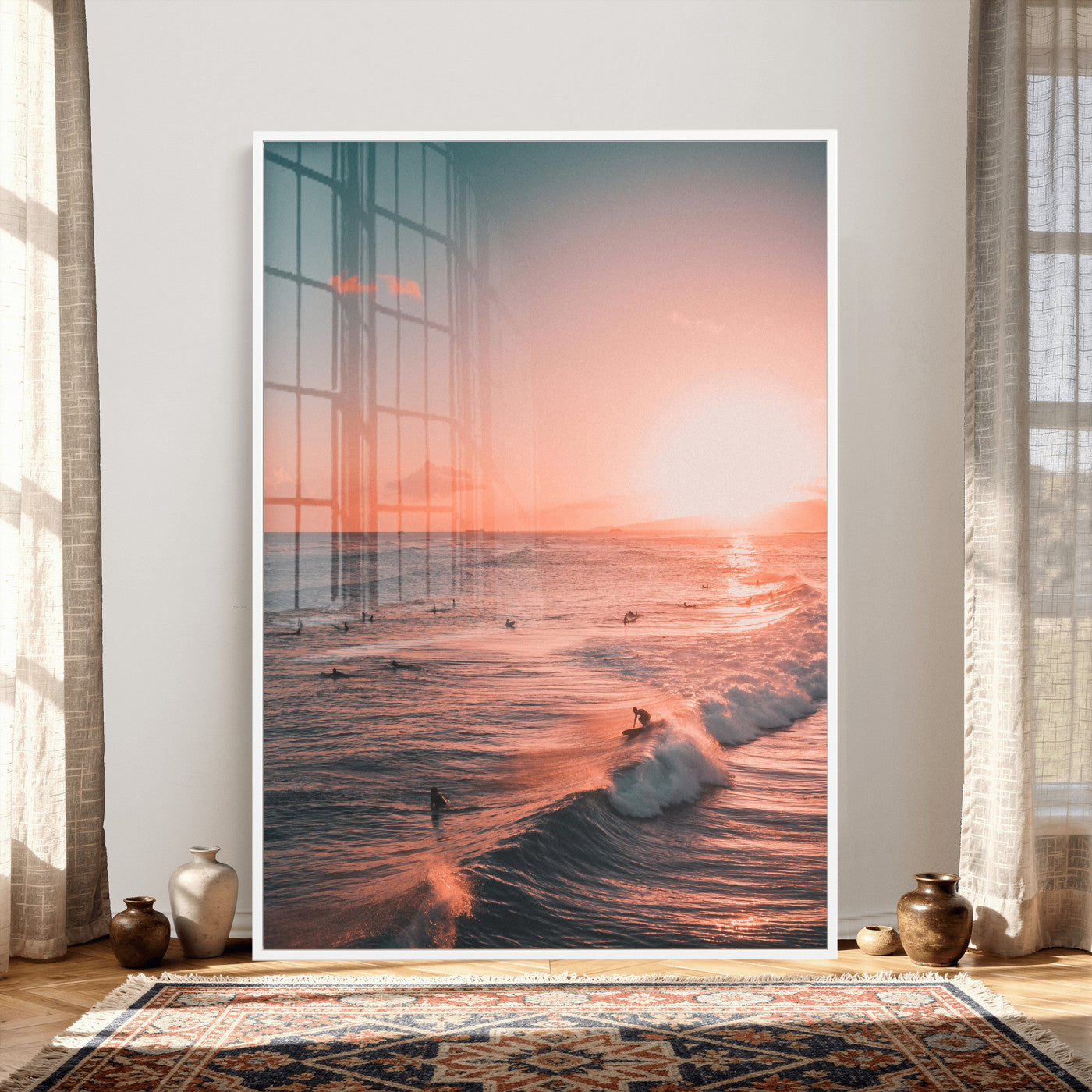 29099392-MGV-CV-24X36 - Sunset Ocean Wall Art Canvas Print