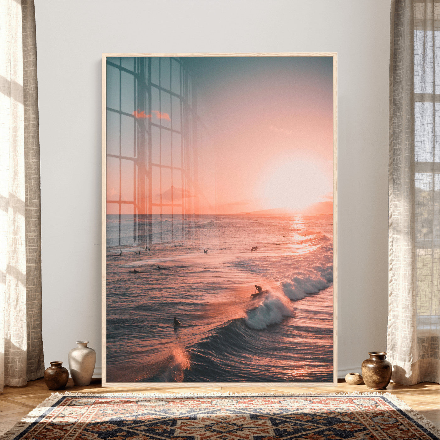 29099392-MGV-CV-24X36 - Sunset Ocean Wall Art Canvas Print