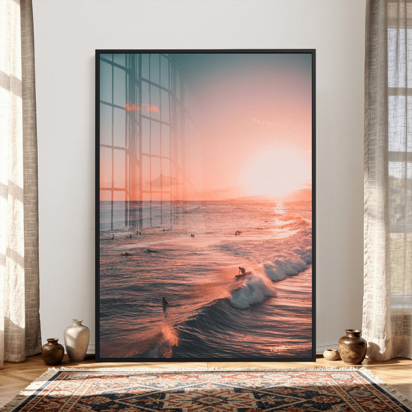 29099392-MGV-CV-24X36 - Sunset Ocean Wall Art Canvas Print