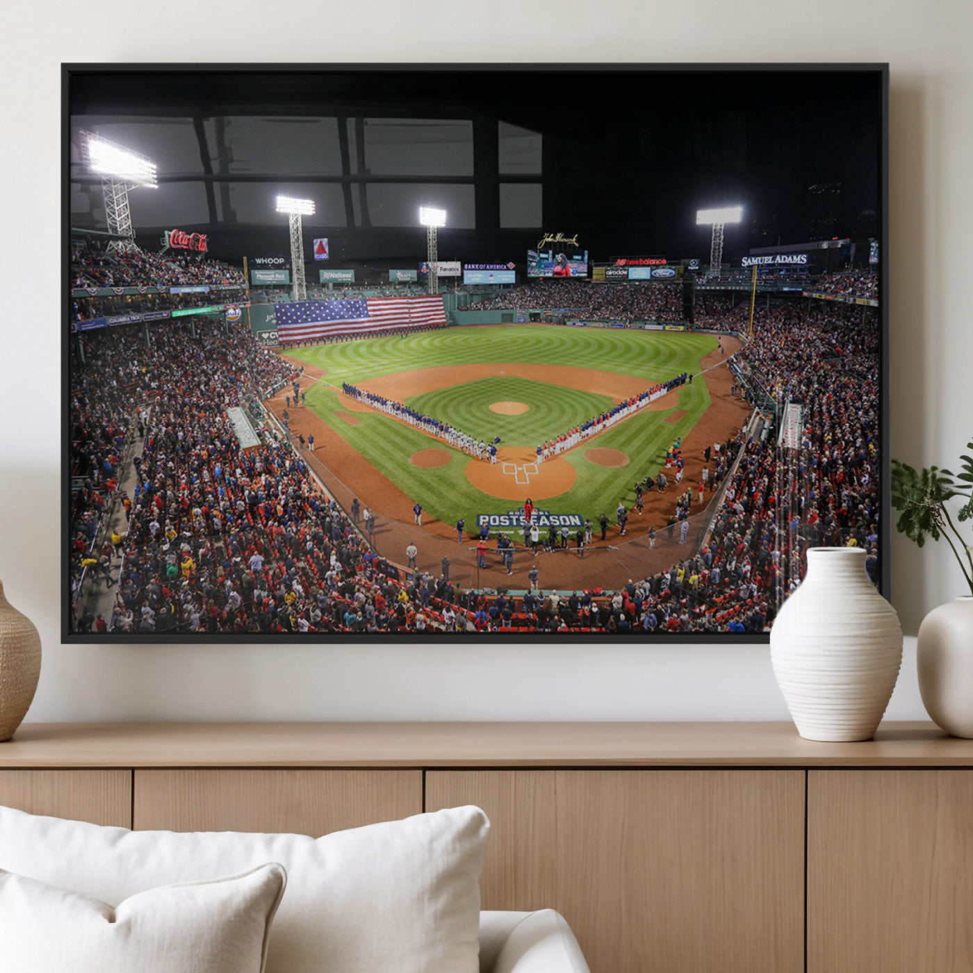 47365-MGV-FP-36X24-3P_Black-Fenway Park Wall Art Canvas Print | Large Baseball Stadium Canvas Print for Boston Red Sox Fans |