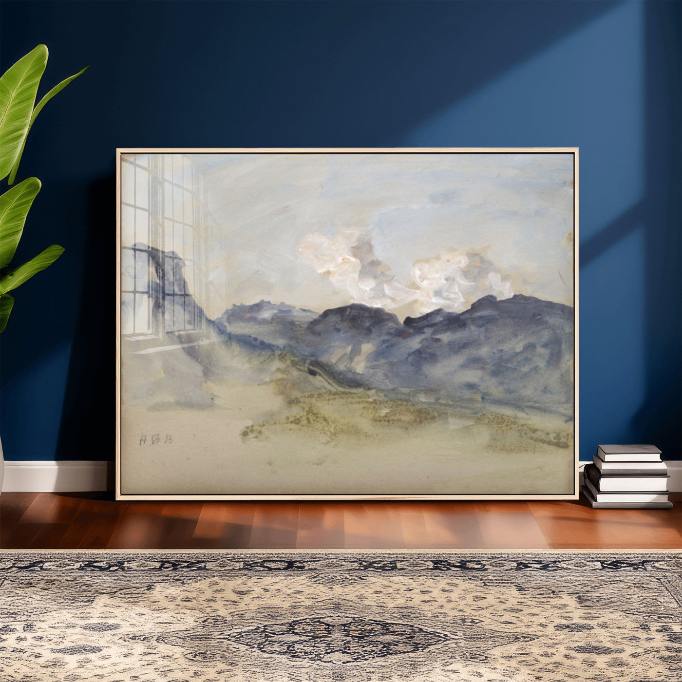 14644686-MGV-CV-36X24 - Alps Hercules Brabazon Brabazon Abstract Wall Art Canvas Print for Modern Home Decor