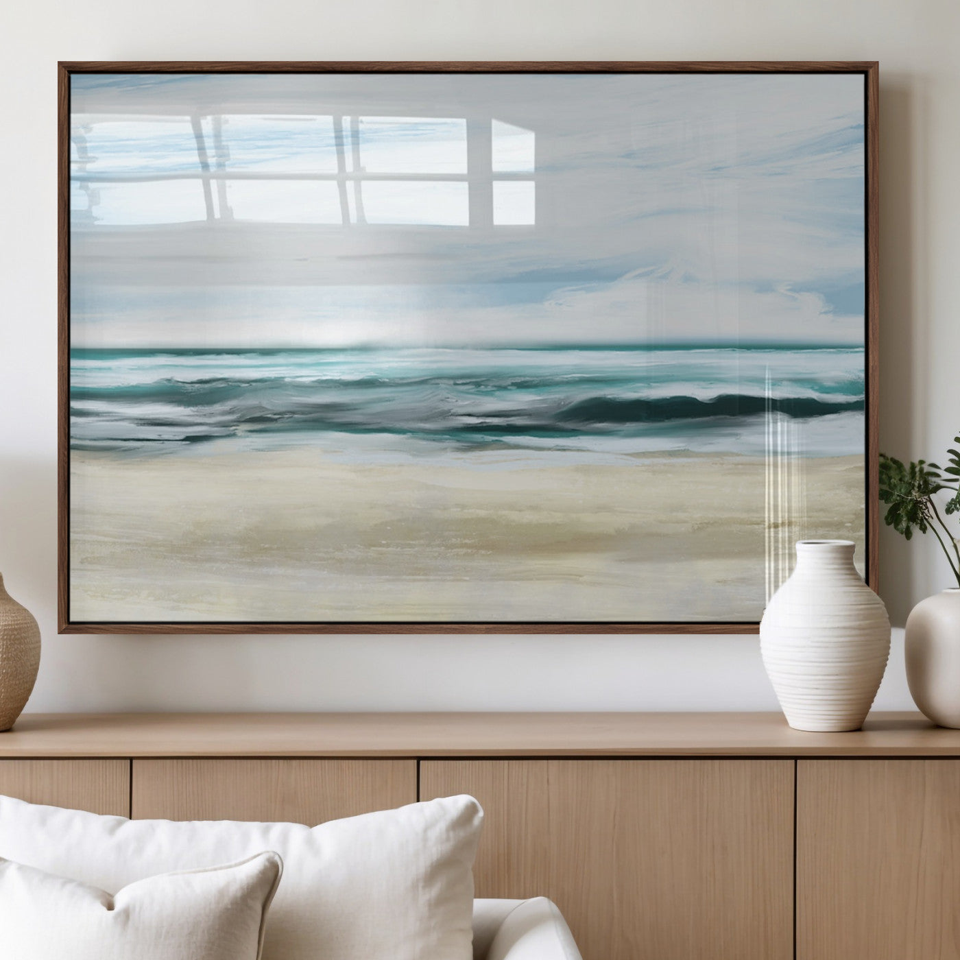 96301-MGV-FP-36X24-3P_Walnut-Ocean Abstract Wall Art Canvas Print