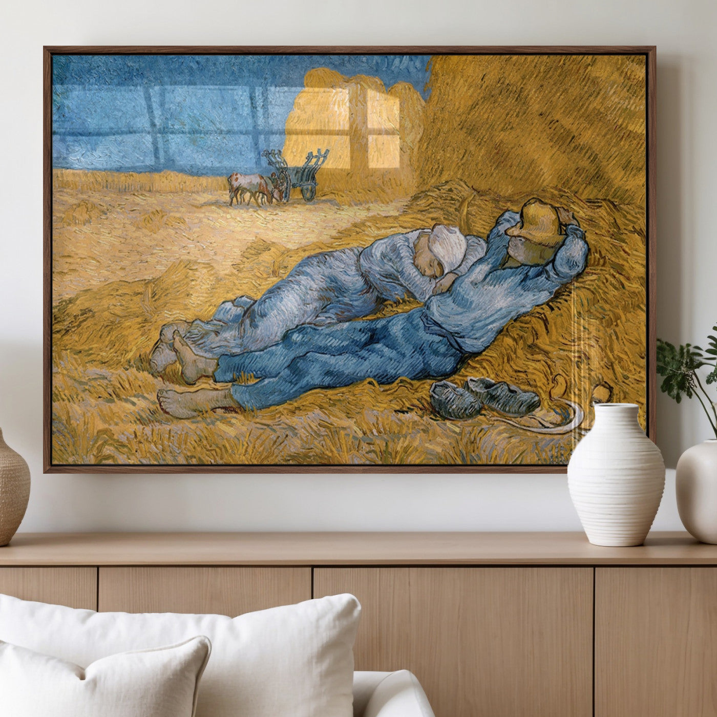 85933-MGV-FP-36X24-3P_Walnut-Master Artist Vincent Van Gogh Nature Wilderness Illustrs Fine Art Canvas, Van Gogh Nature