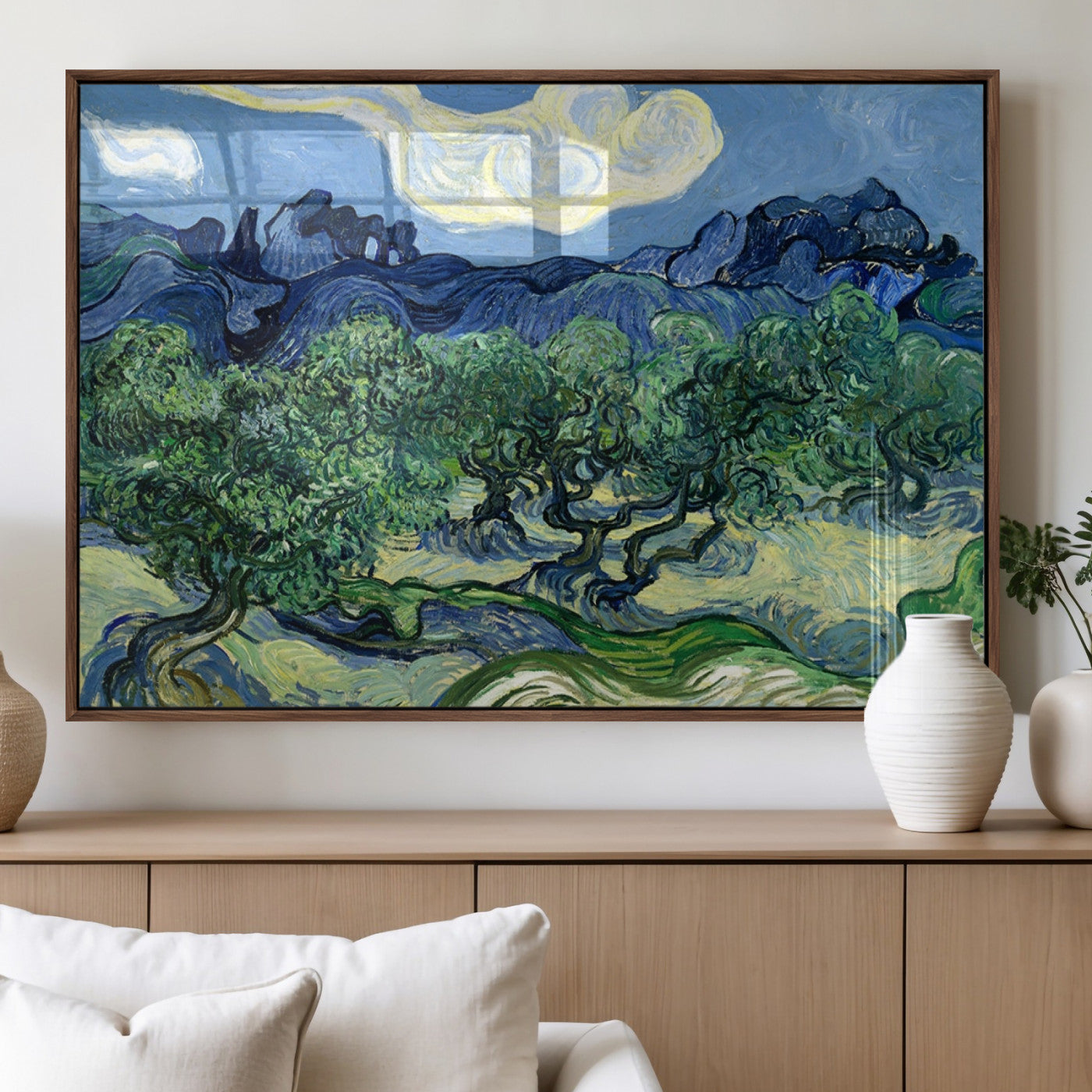 80252-MGV-FP-36X24-3P_Walnut-Olive Trees Van Gogh Wall Art Canvas Print