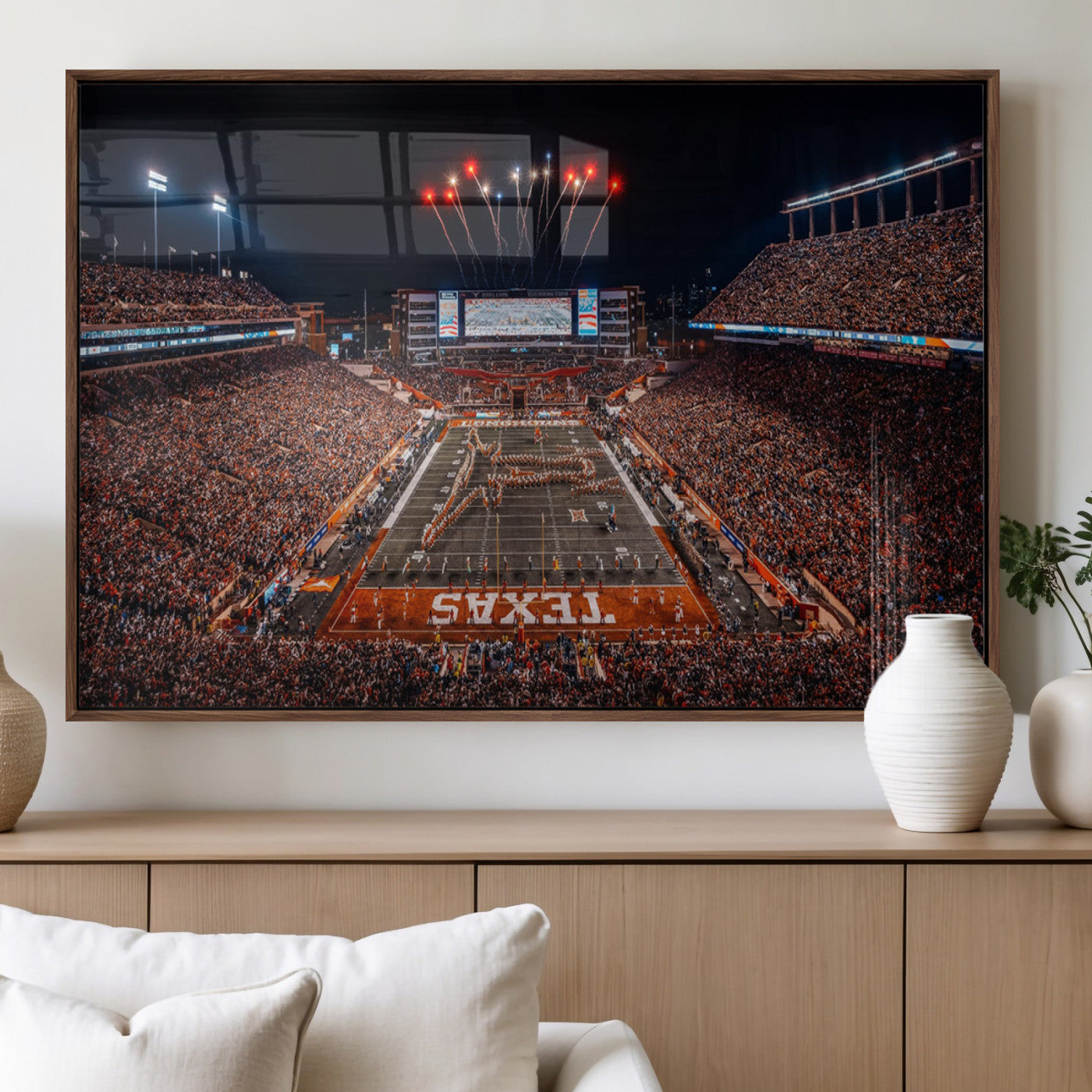 58778-MGV-FP-36X24-3P_Walnut-Texas Memorial Stadium Wall Art Canvas Print