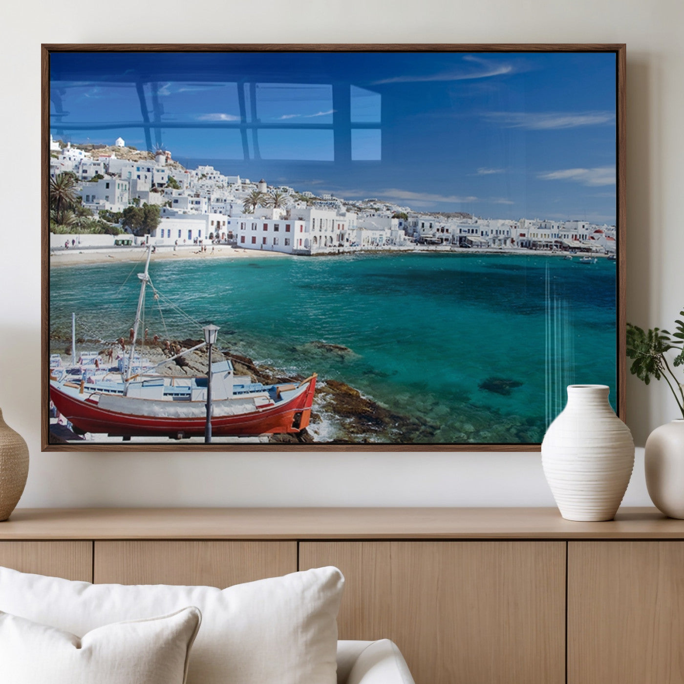 MGV-FP-36X24-3P - Santorini Wall Art Canvas Print