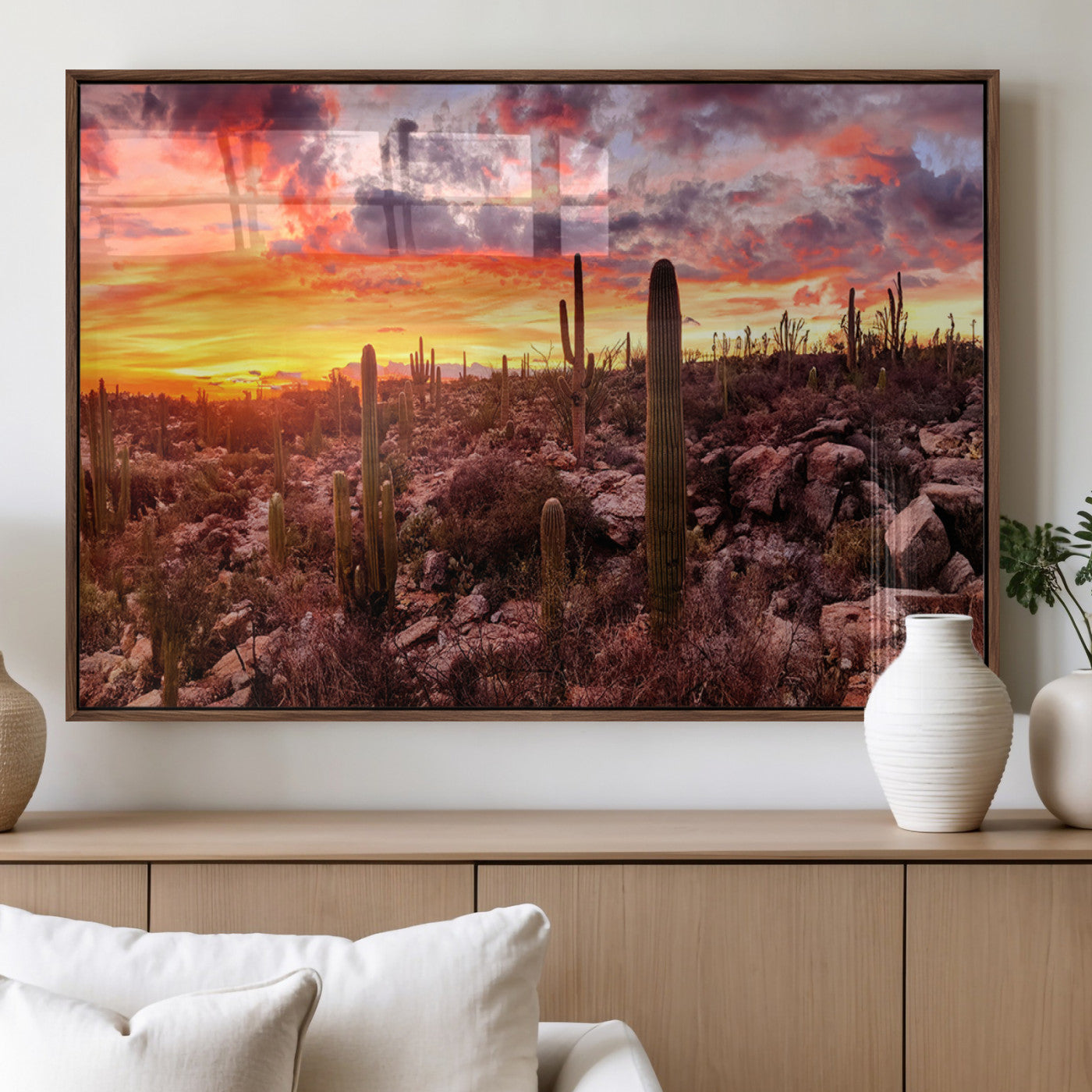 18067-MGV-FP-36X24-3P_Walnut-Arizona Desert Print, Western Cowboy Wall Art Print