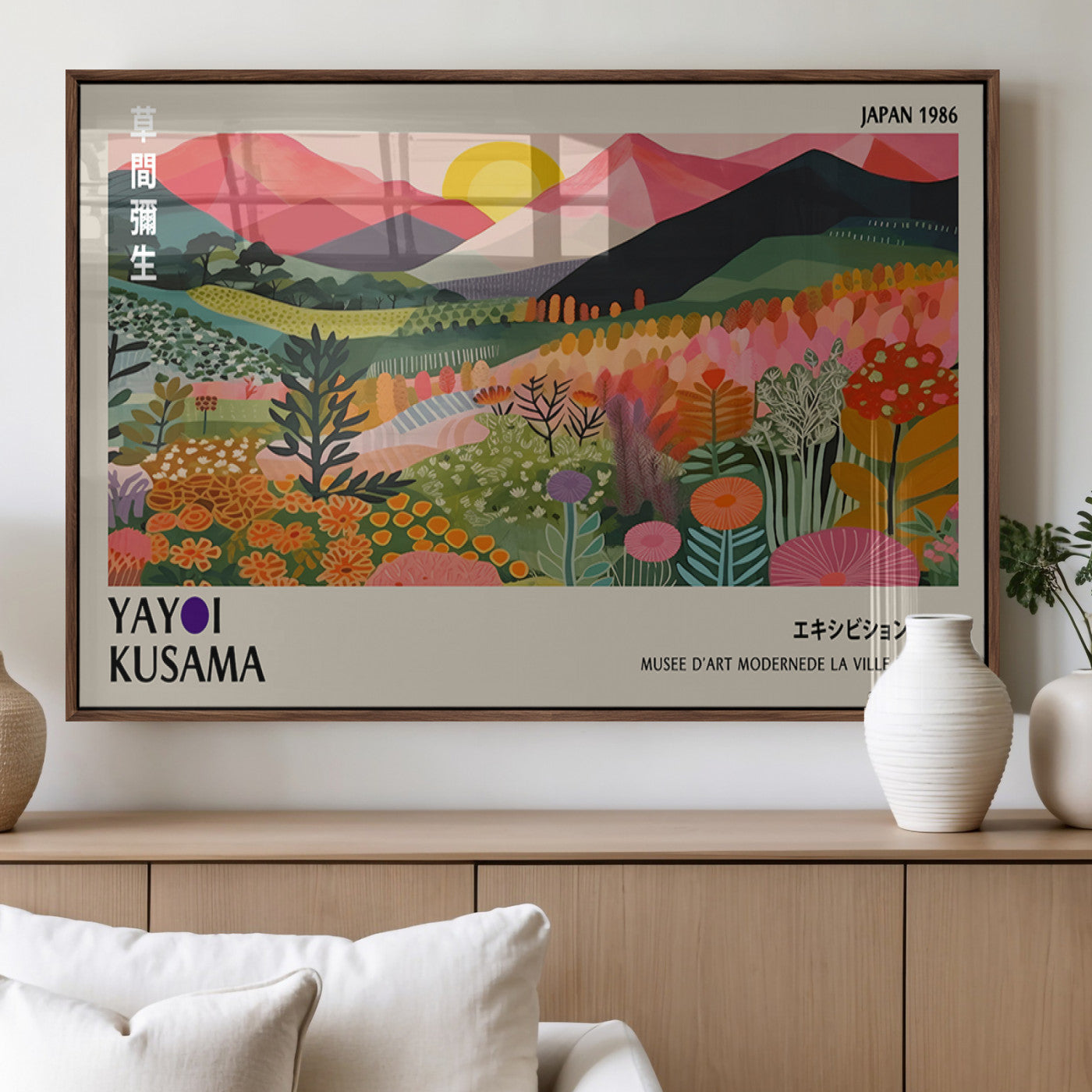 97588-MGV-FP-36X24-3P_Walnut-Old Barn Wall Art Canvas Print – Framed Rustic Moody Farm Countryside Landscape Nature Artwork for Home, Office, Living Room