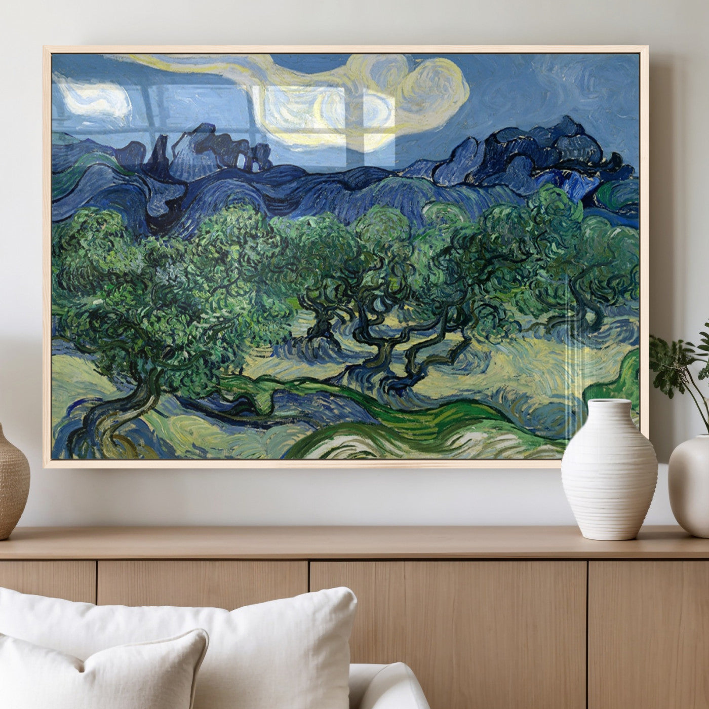 80252-MGV-FP-36X24-3P_Natural-Olive Trees Van Gogh Wall Art Canvas Print