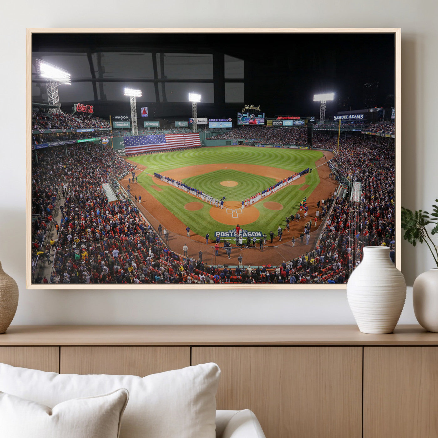 47365-MGV-FP-36X24-3P_Natural-Fenway Park Wall Art Canvas Print | Large Baseball Stadium Canvas Print for Boston Red Sox Fans |