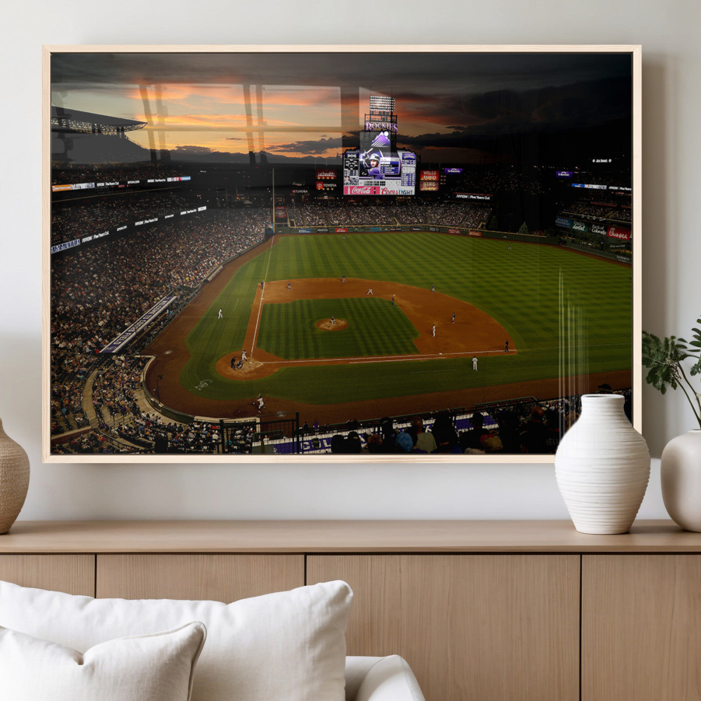 57060-MGV-FP-36X24-3P_Natural-Colorado Rockies Coors Field Wall Art Canvas Print - MLB Baseball Stadium