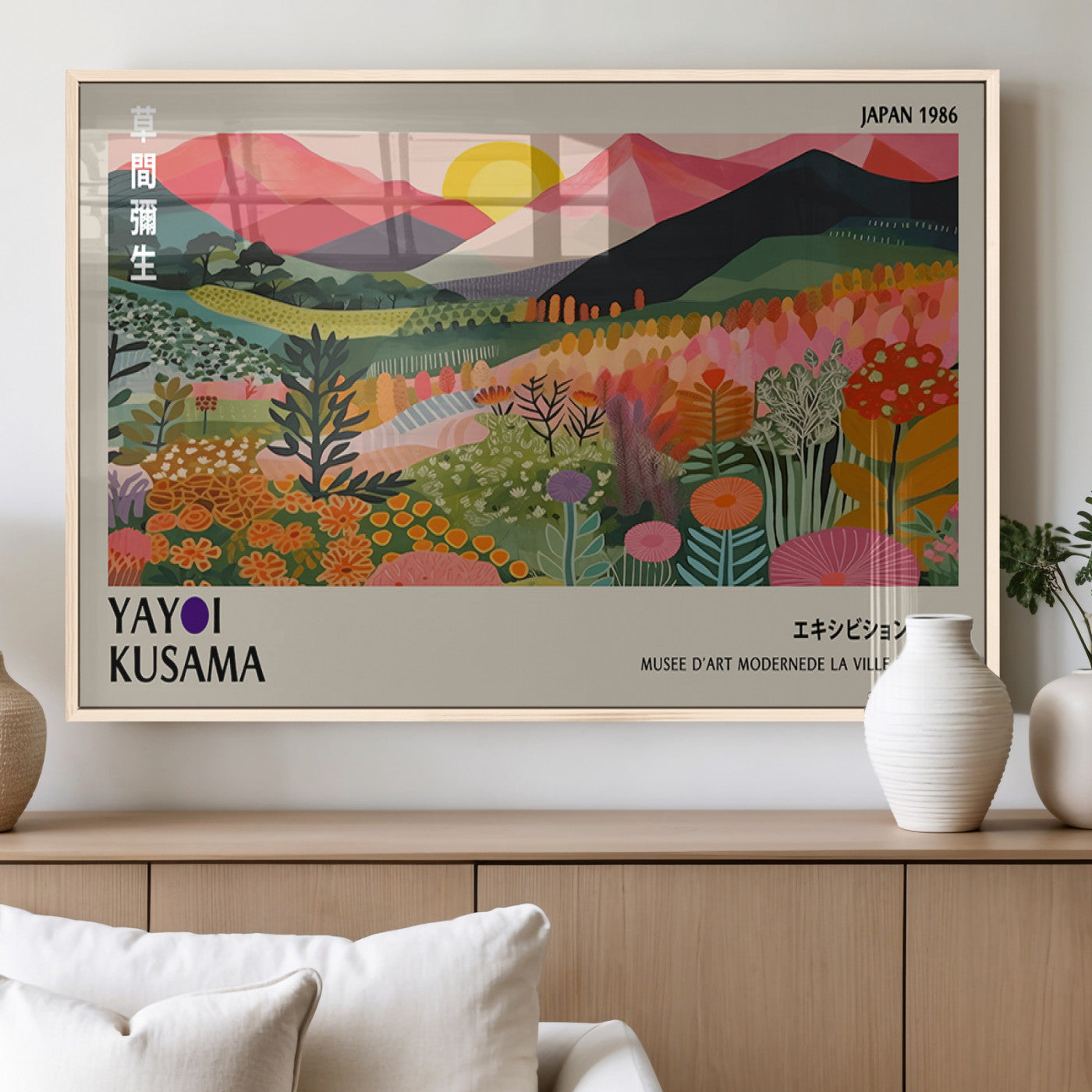 97588-MGV-FP-36X24-3P_Natural-Old Barn Wall Art Canvas Print – Framed Rustic Moody Farm Countryside Landscape Nature Artwork for Home, Office, Living Room