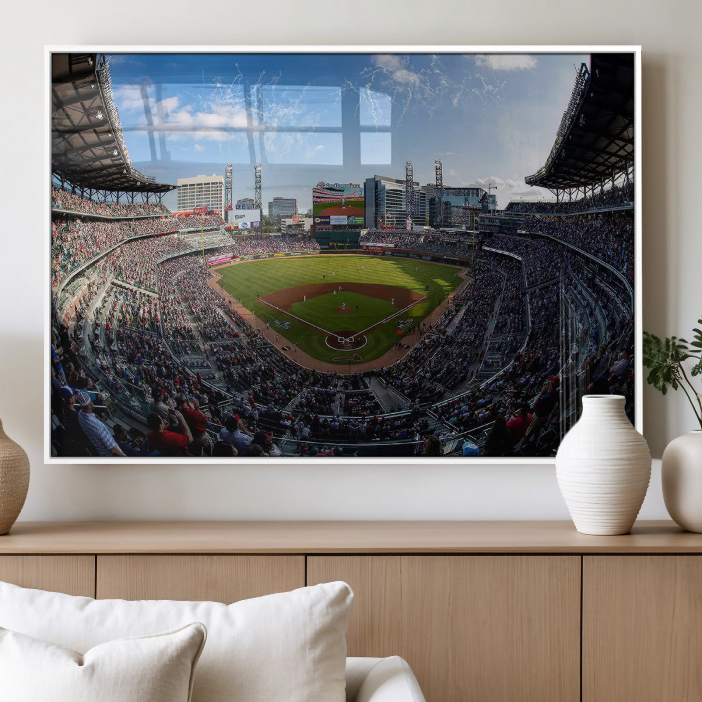 78608-MGV-FP-36X24-3P_White-Truist Park Stadium Canvas Wall Art - Atlanta Braves Game Day Exclusive Decor