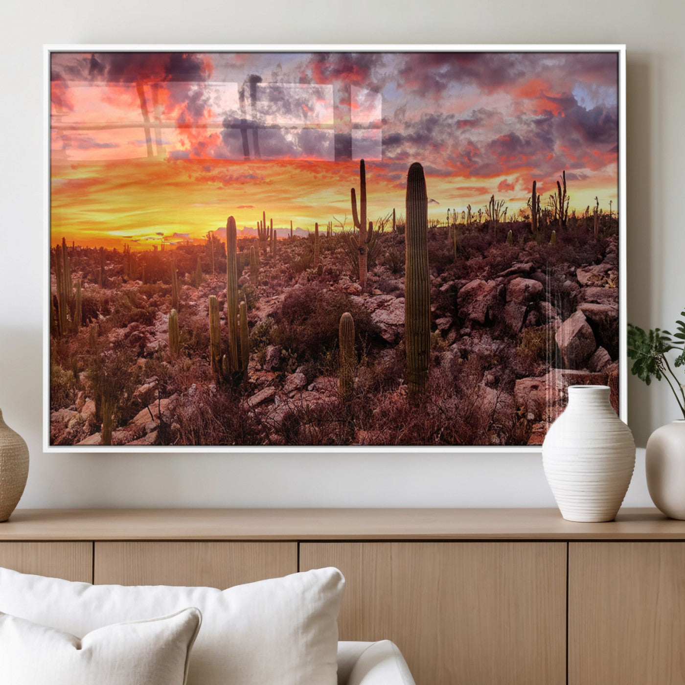 18067-MGV-FP-36X24-3P_White-Arizona Desert Print, Western Cowboy Wall Art Print