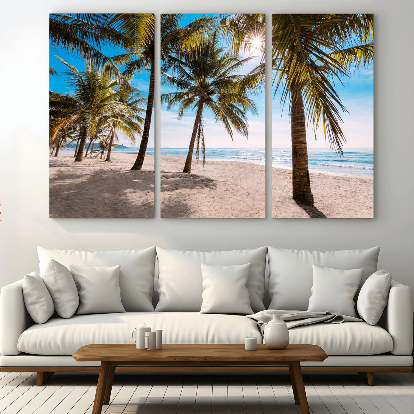 98175-MGV-CV-36X24-Palm Beach Tropical Island Wall Art Canvas Print