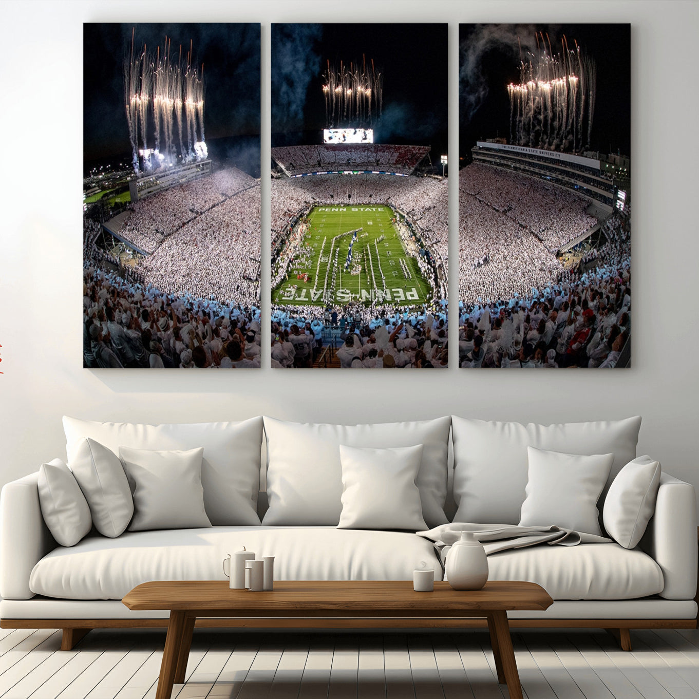 -Penn Stadium Football Wall Art Canvas Print, Pennsylvania University Football Stadium