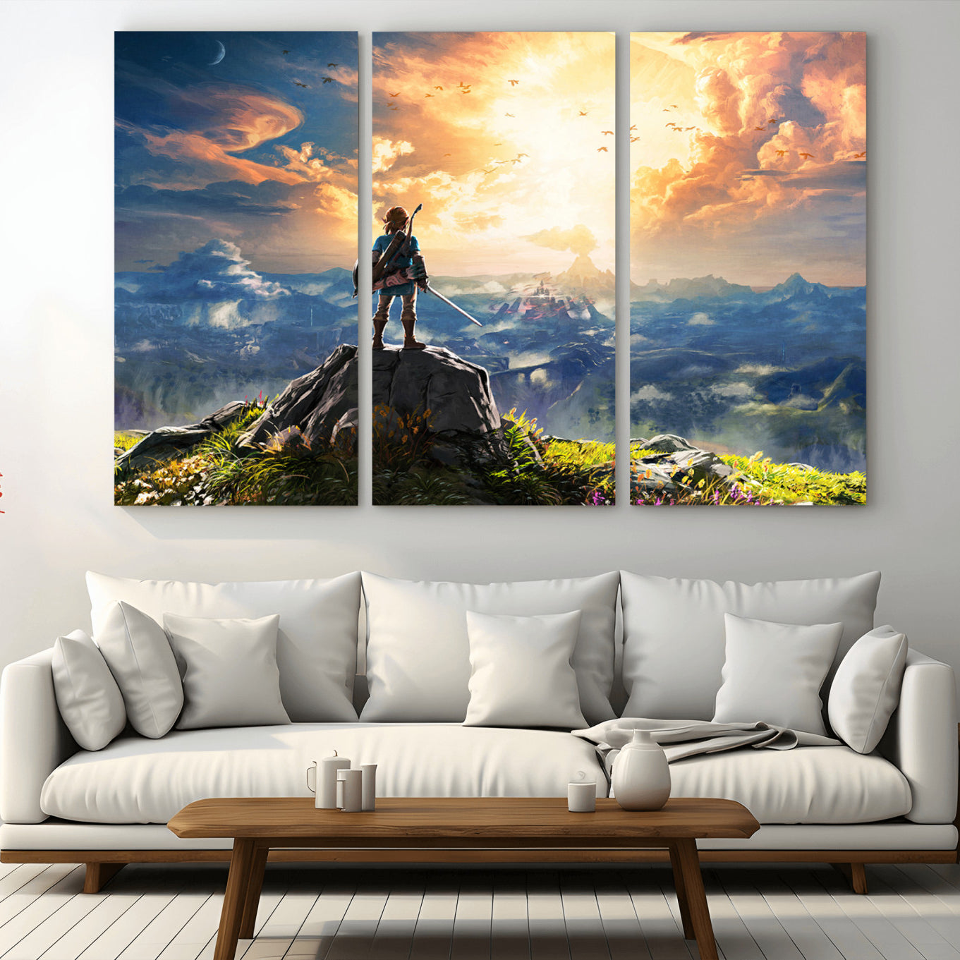 -Legend of Zelda Breath of the Wild Game Wall Art Canvas, Legend of Zelda Canvas Print