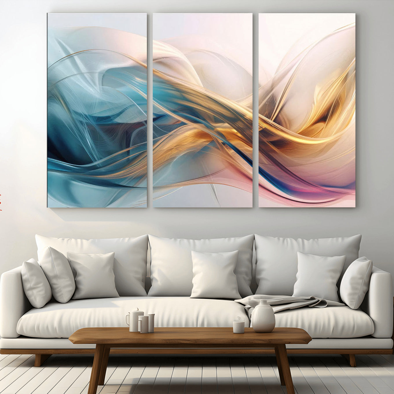 17461-MGV-CV-36X24-Abstract Flowing Colors Wall Art Canvas Print