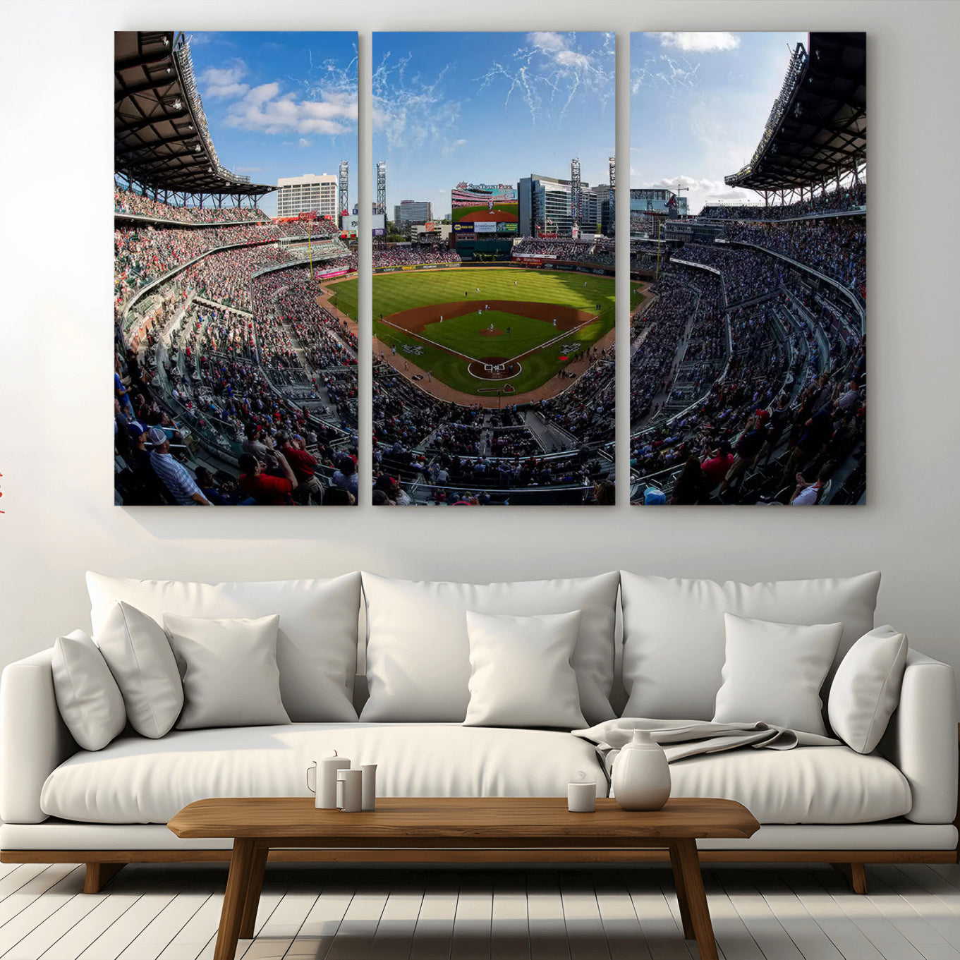 78608-MGV-CV-36X24-Truist Park Stadium Canvas Wall Art - Atlanta Braves Game Day Exclusive Decor