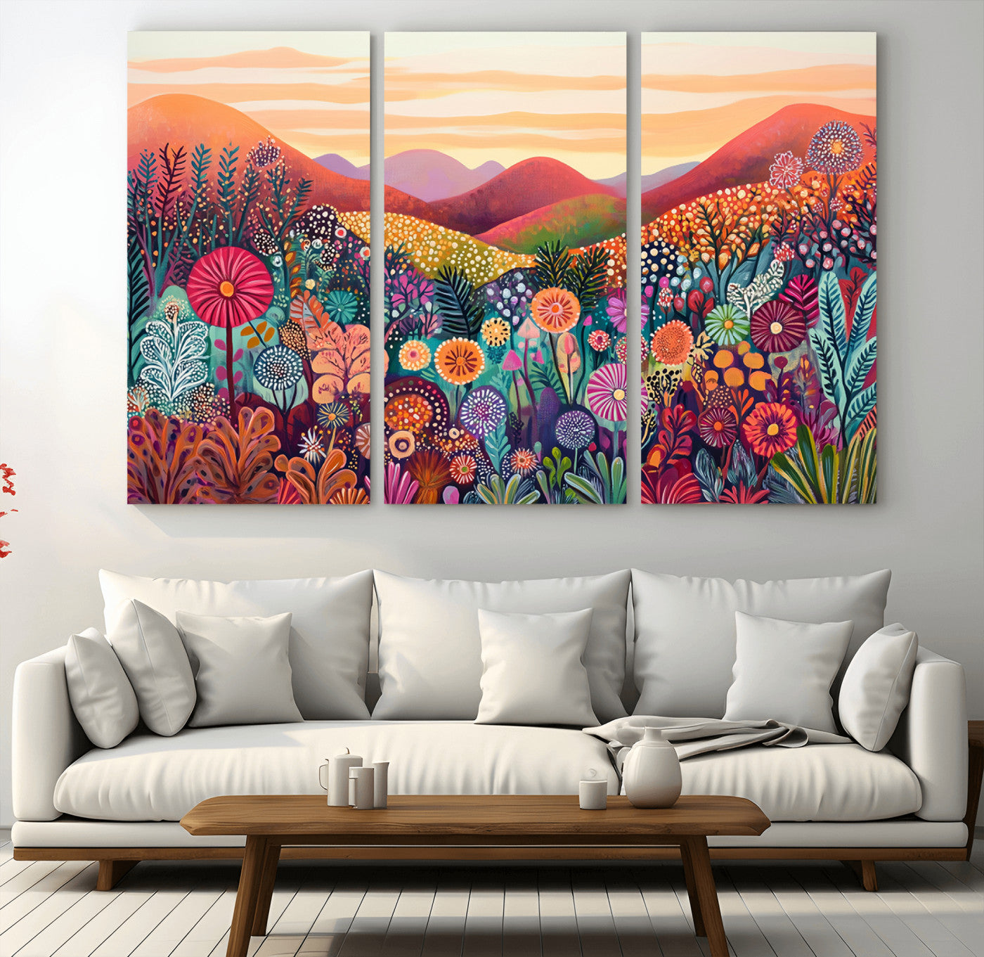 51484-MGV-CV-36X24-Yayoi Kusama 1986 Wall Art Print – Yayoi Kusama Wabi Sabi Japanese Wall Art Print - Vibrant Abstract