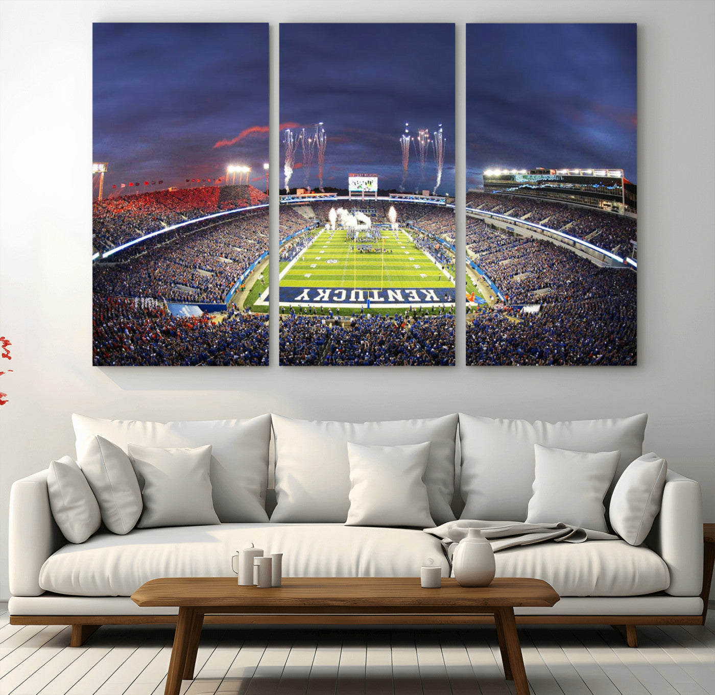 -Kroger Field Canvas Wall Art - Kentucky Stadium Wall Art Print - Sunset Football Stadium Wall Decor