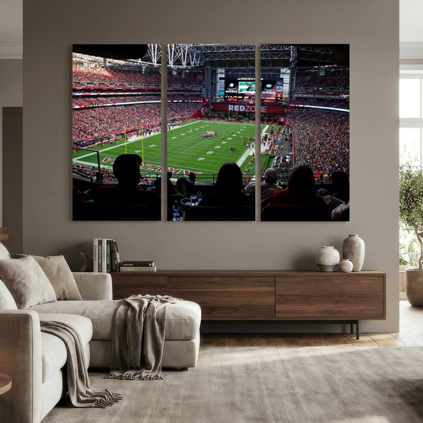 84196298-MGV-CV-36X24 - State Farm Stadium Canvas Wall Art, Arizona Cardinals Football Stadium Print, Glendale NFL Arena Photography Artwork
