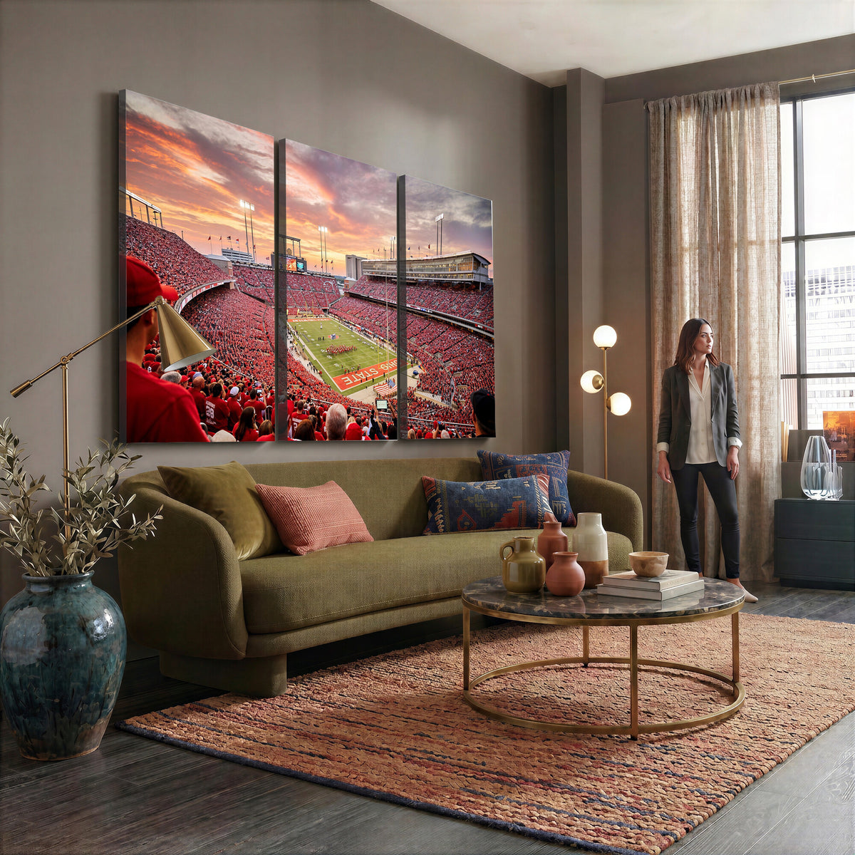94754966-MGV-CV-36X24 - Stadium Wall Art Canvas Print