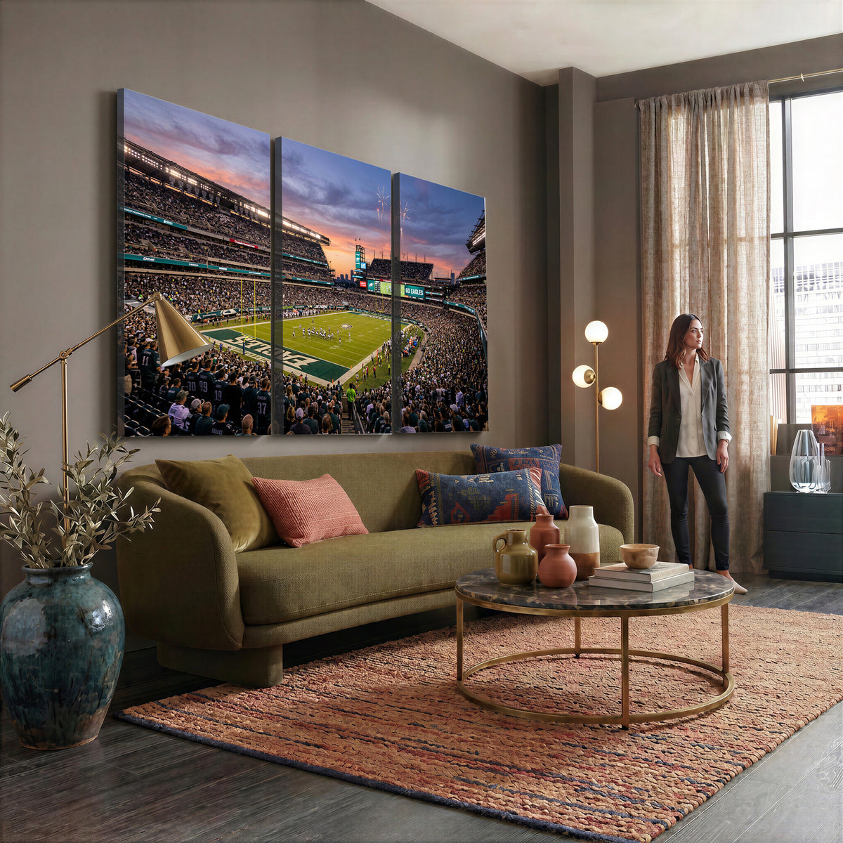 15549432-MGV-CV-36X24 - Stadium Wall Art Canvas Print